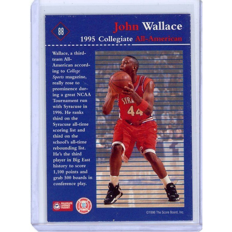 1996 Syracuse John Wallace Score Board Rookies #88