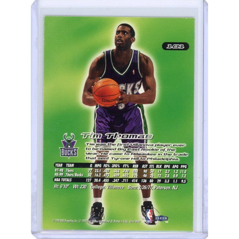 1999-00 Milwaukee Bucks Tim Thomas Fleer Ultra #101