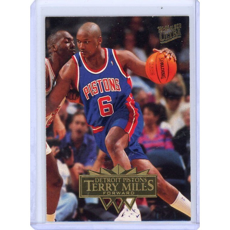 1995-96 Detroit Pistons Terry Mills Fleer Ultra #55