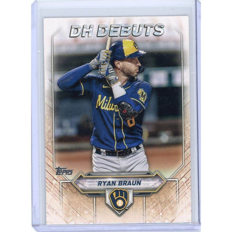 2021 Milwaukee Brewers Ryan Braun Topps DH Debuts #DHD-10