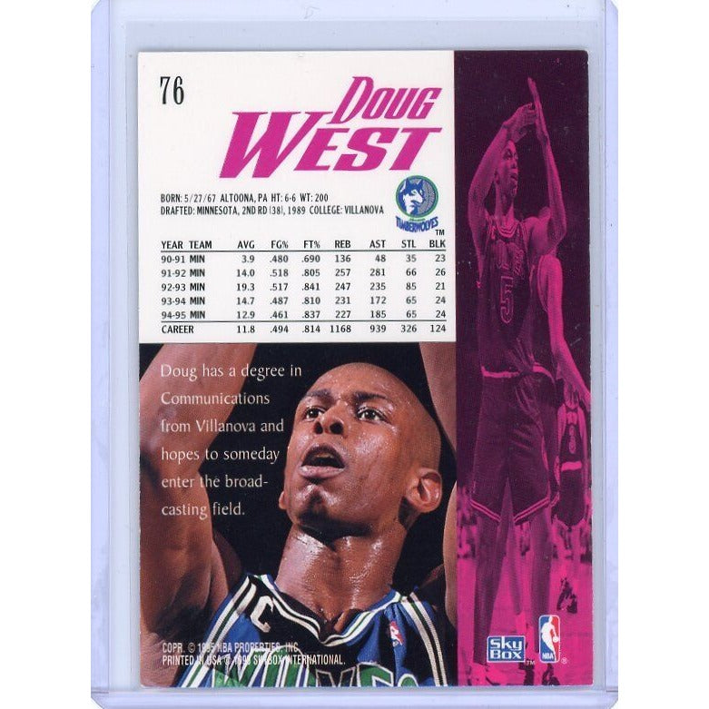 1995-96 Minnesota Timberwolves Doug West SkyBox Premium #76