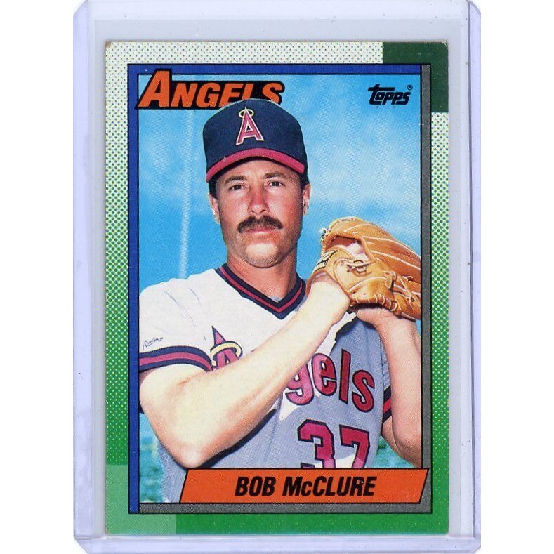 1990 California Angels Bob McClure  Topps #458