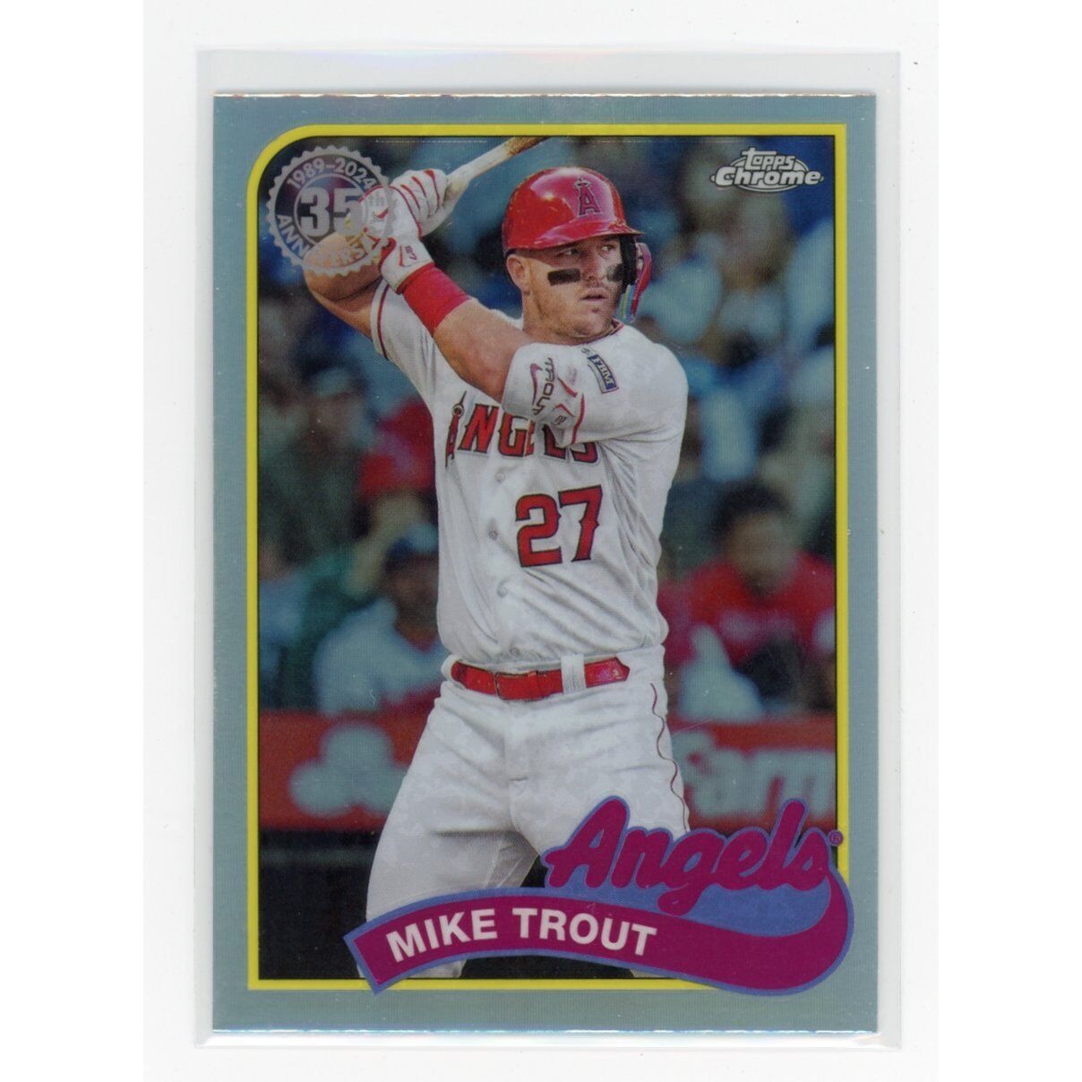 2024 Mike Trout Topps Chrome #89CB-1 1989 Topps Baseball