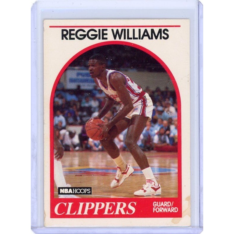 1989-90 Los Angeles Clippers Reggie Williams NBA Hoops #128