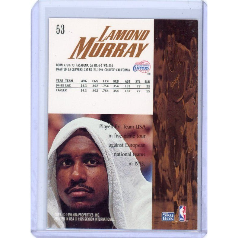 1995-96 Los Angeles Clippers Lamond Murray SkyBox Premium #53