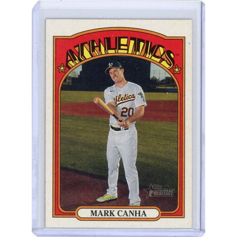 2021 Oakland Athletics Mark Canha Topps Heritage #392