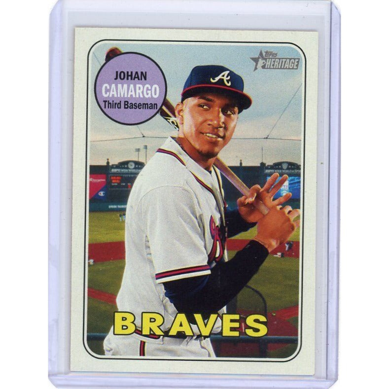 2018 Atlanta Braves Johan Camargo Topps Heritage #141