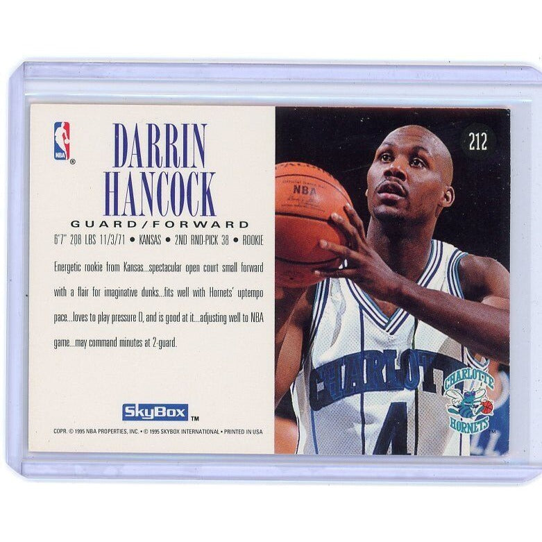 1994-95 Charlotte Hornets Darrin Hancock SkyBox Premium #212