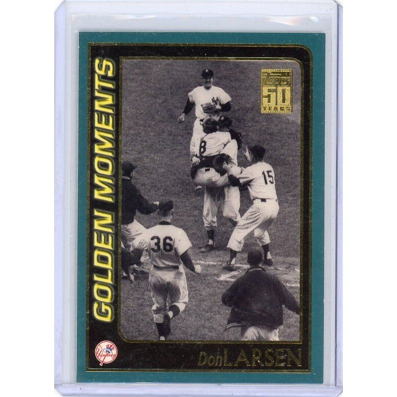 2001 New York Yankees Don Larsen Topps Golden Moments #378