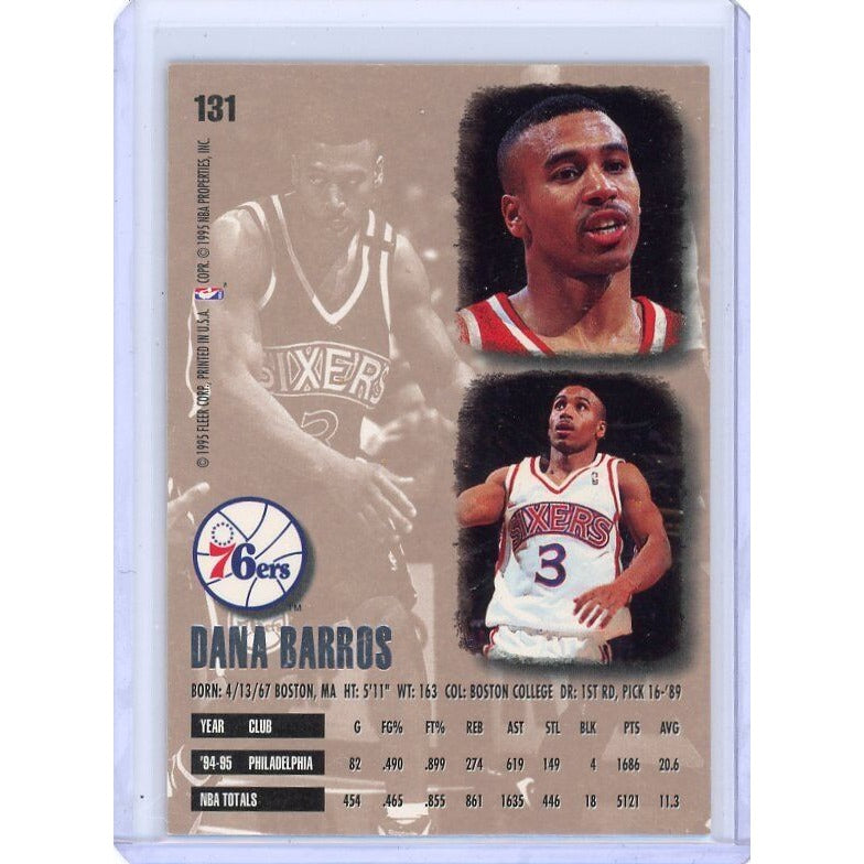 1995-96 Philadelphia 76ers Dana Barros Fleer Ultra #131