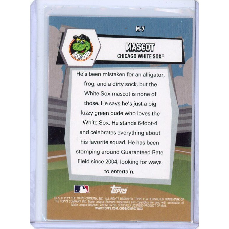 2024 Chicago White Sox Mascot Topps Big League Mascots  #M-7